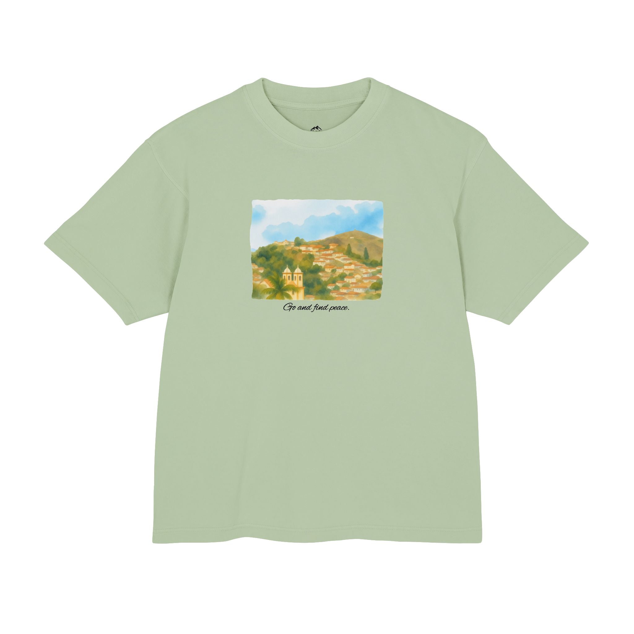Graphic Tee — "Go and find peace"
