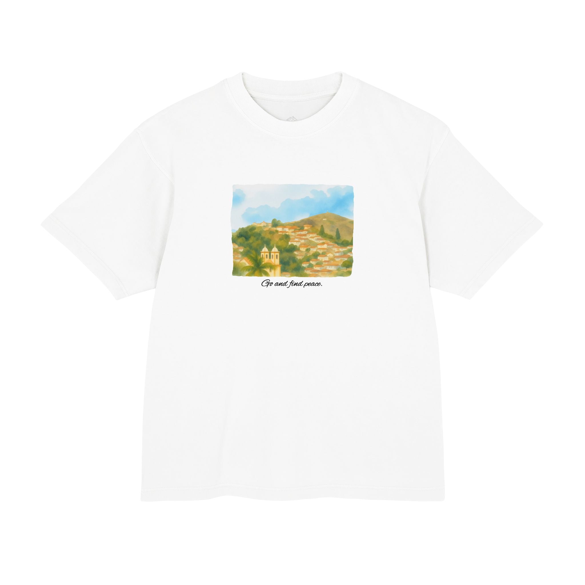Graphic Tee — "Go and find peace"