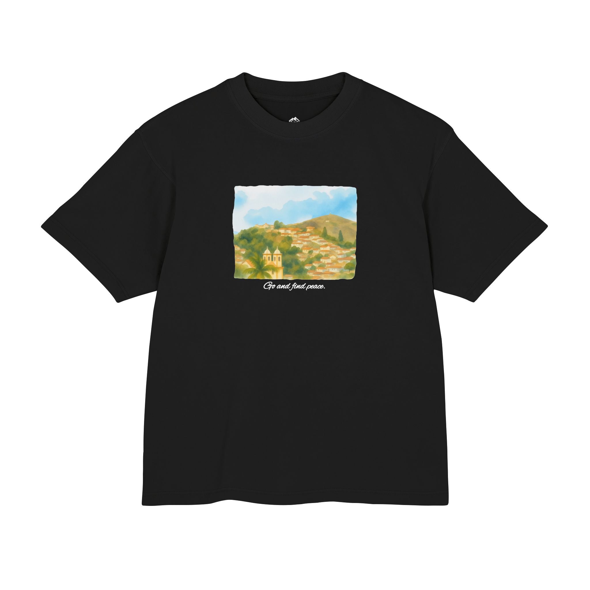 Graphic Tee — "Go and find peace"